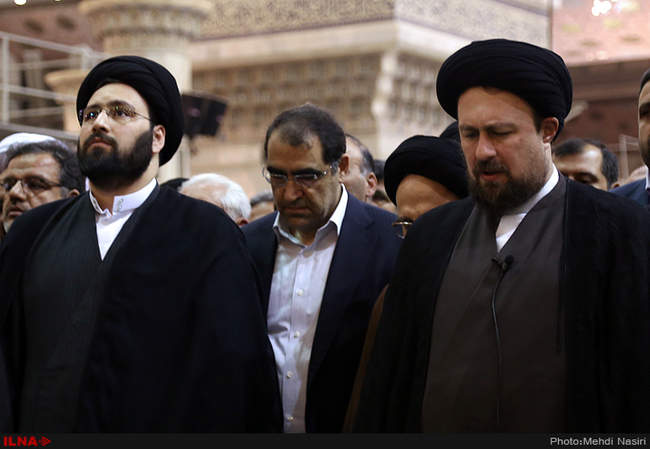 مراسم تشییع پیکر بانو مرضیه حدیدچی دباغ در حرم امام خمینی(ره) 