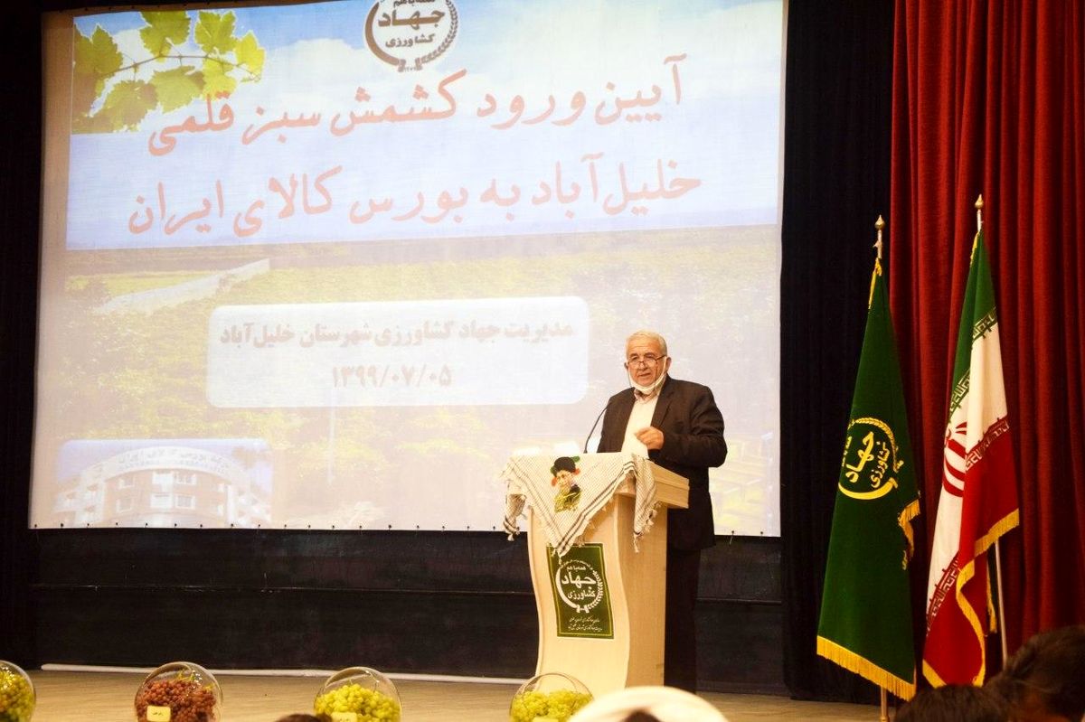 ضرورت توانمندسازی کشاورزان برای عرضه مستقیم و بدون واسطه محصول کشمش در بورس