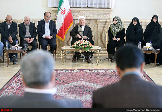 دیدار اعضای حزب اتحاد ملت ایران اسلامی با آیت الله هاشمی رفسنجانی