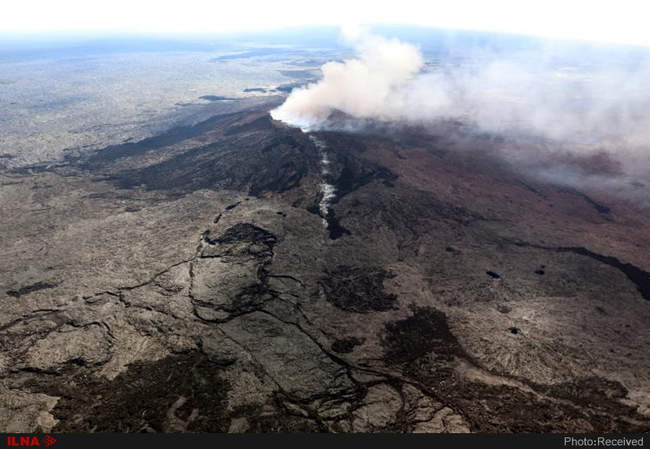 فوران آتش‌فشان کیلاویا در هاوایی
