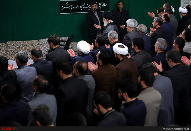 مراسم عزاداری اربعین حسینی با حضور هیات‌های دانشجویی در حسینیه امام خمینی(ره)