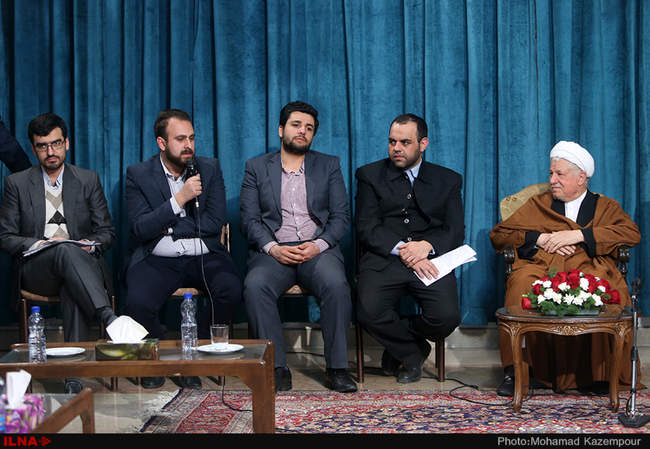 دیدار جمعی از فعالان رسانه‌ای با آیت الله هاشمی رفسنجانی