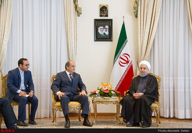 دیدار حسن روحانی رئیس جمهور کشورمان با دیمیتریس سیلورس رئیس مجلس قبر