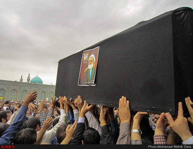 مراسم تشییع پیکر آیت الله خزعلی-مشهد