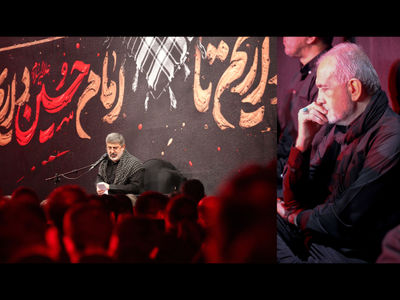 حضور پزشکیان در مراسم عزاداری شب پنجم محرم