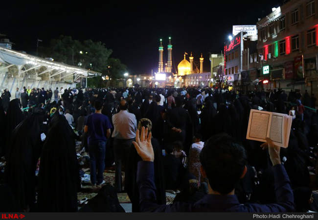 مراسم احیا شب نوزدهم ماه رمضان در آستان مقدس حضرت فاطمه معصومه سلام ا