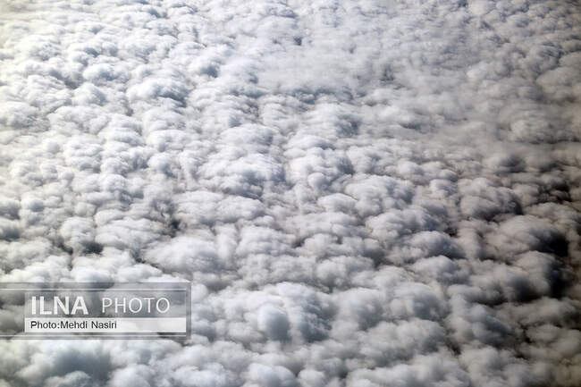 Aerial images of the snowy mountains on the border of Iran and Türkiye