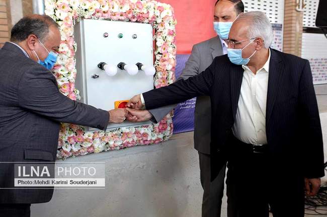 افتتاح نیروگاه انرژی خورشیدی و تالار 25 میدان میوه و تره بار اصفهان