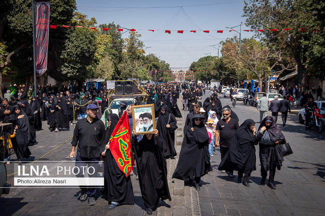 پیاده روی جاماندگان اربعین 1402 در قزوین 