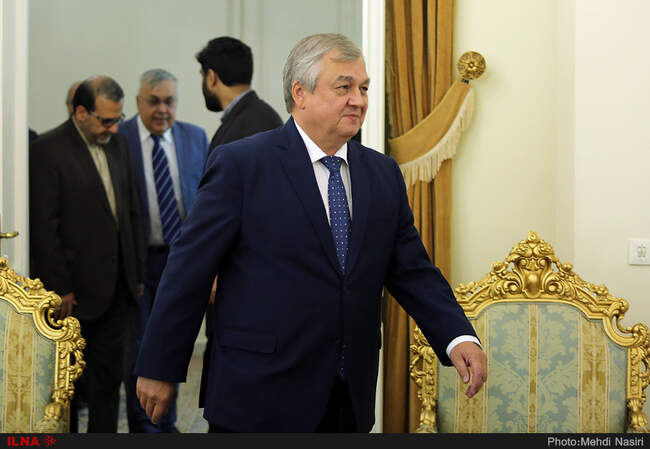 تصاویر دیدار الکساندر لاورنتیف با دبیر شورای عالی امنیت ملی