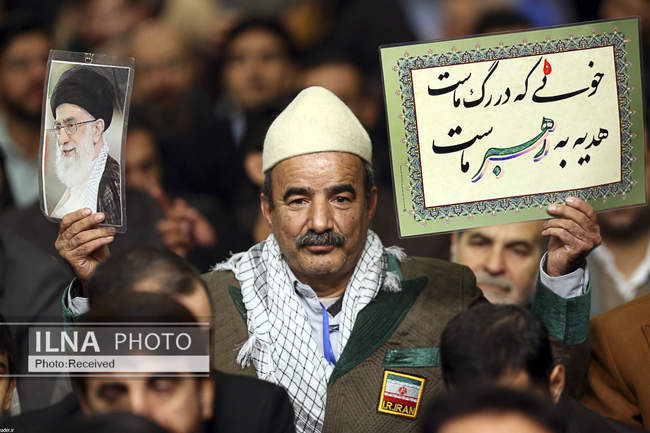 دیدار مداحان اهل‌بیت علیهم‌السلام با مقام معظم رهبری