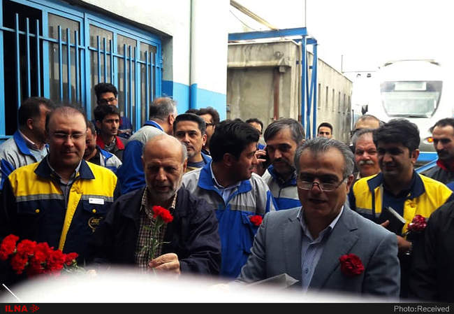 بازدید نوروزی  علیرضا محجوب دبیر کل خانه کارگر از کارگران راه آهن تهر