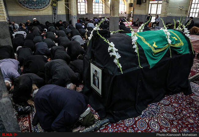 مراسم تشییع پیکر آیت الله سید محمدرضا غروی