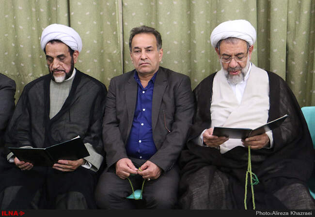 مراسم ترحیم پدر همسر محمد شریعتمداری
