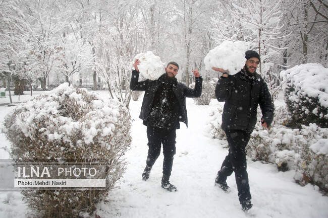 بارش برف در تهران