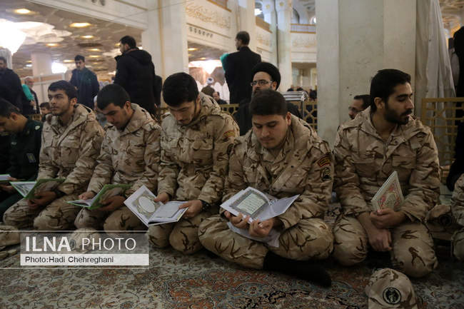 مراسم گرامیداشت عروج یافتگان حادثه هوایی در حرم حضرت معصومه (س)