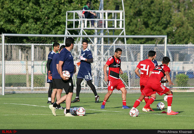 تمرین امروز تیم ملی فوتبال ایران