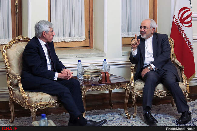دیدار جک استراو وزیر امور خارجه اسبق بریتانیا با محمد جواد ظریف