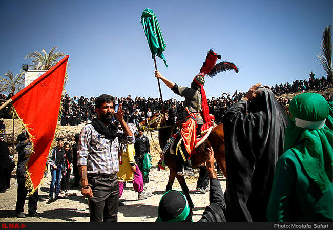 مراسم خیمه سوزان در طاقانک چهارمحال و بختیاری