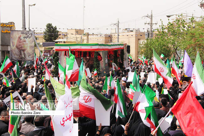تشییع سرلشکر شهید مجید خادمی - شیراز 