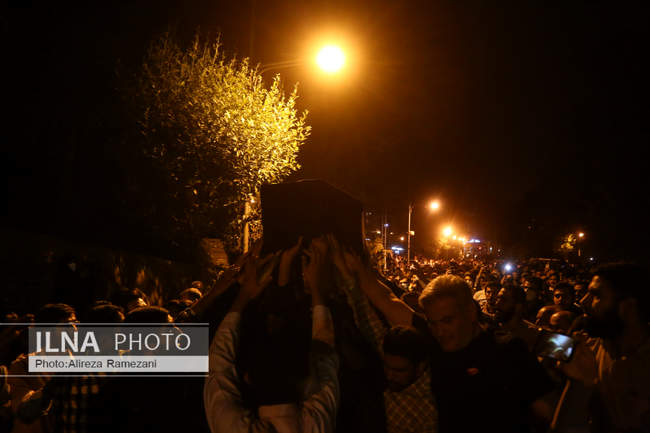 مراسم وداع با پیکر استاد فاطمی نیا