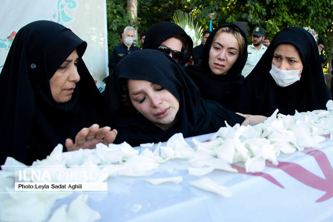 مراسم تشییع پیکر شهید امیر کیوان‌لو