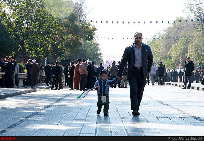 راهپیمایی یوم الله ۱۳ آبان در قزوین