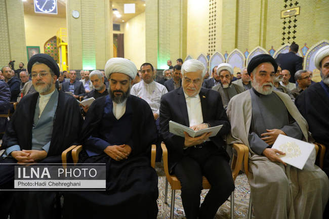 مراسم ختم همسر آیت‌الله سیستانی در تهران