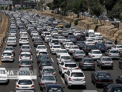 ترافیک سنگین در آزادراه قزوین_کرج_تهران