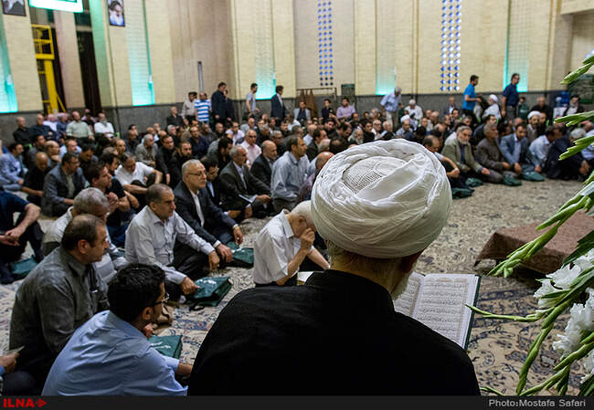 مراسم ختم پدر عماد باقی
