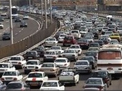 ترافیک نیمه‌سنگین در باند جنوبی کرج_قزوین