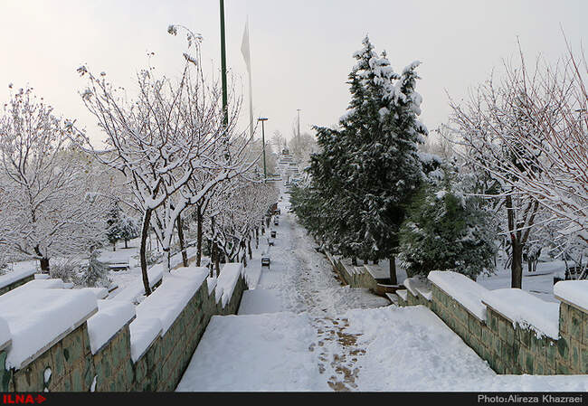 بارش برف پاییزی در تهران