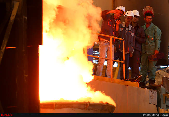 افتتاح کارخانه فولاد کویر دامغان باحضور معاون اول رئیس جمهور 