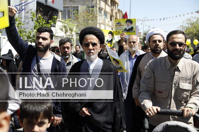 راهپیمایی روز قدس استان قم