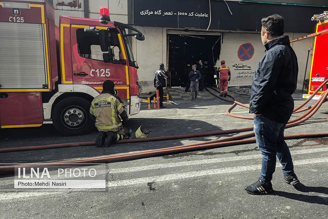 اطراف ستاد فرماندهی انتظامی تهران در عملیات هوایی امروز