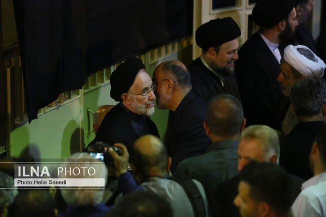 مراسم بزرگداشت والده همسر حجت‌الاسلام سید حسن خمینی در حسینیه جماران