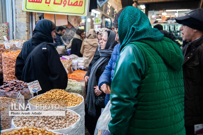 بازار تجریش تهران در آستانه شب یلدا