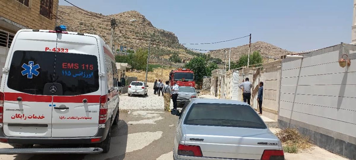 نجات جان یک خانواده از شعله‌های آتش در ایذه