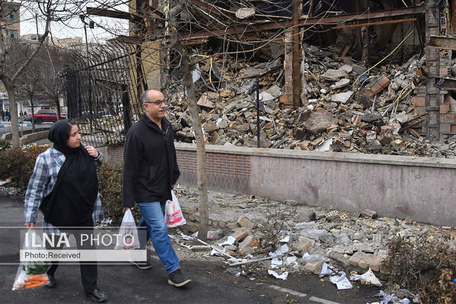 تخریب اموال عمومی در حوادث اخیر در تهران