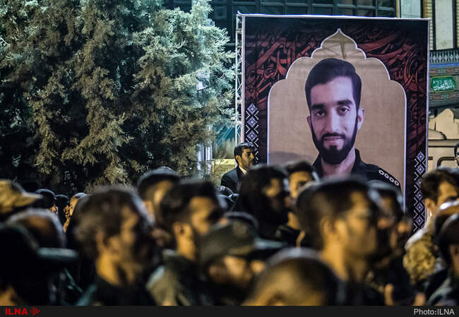 ورود پیکر شهید حججی به تهران