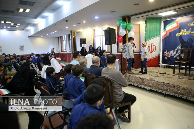 مراسم جشن دهه فجر مدارس قرآن خانه کارگر 