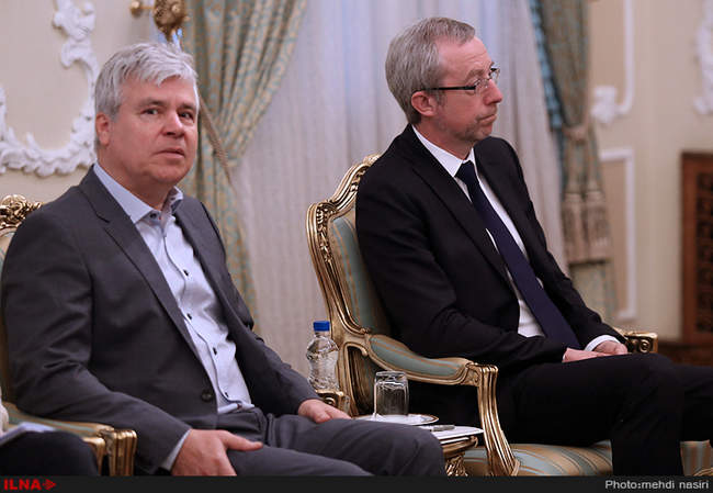 دیدار رئیس جمهور با کریستین دوفرین رئیس مجلس سنای بلژیک