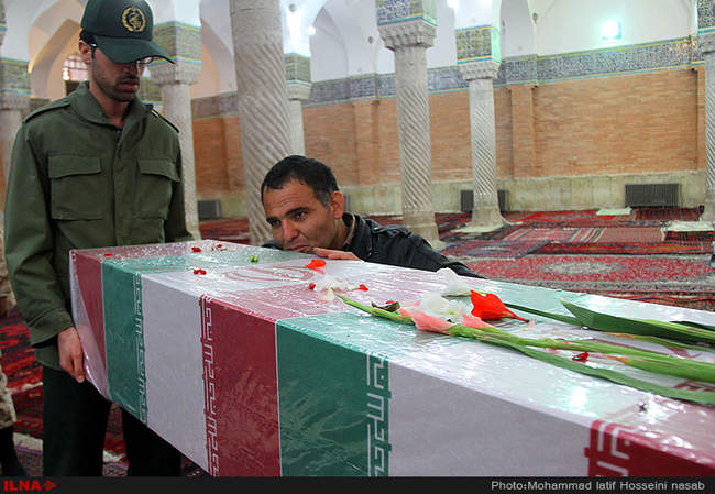 مراسم استقبال از پیکر مطهر ۲۰ شهید گمنام دوران دفاع مقدس/سنندج