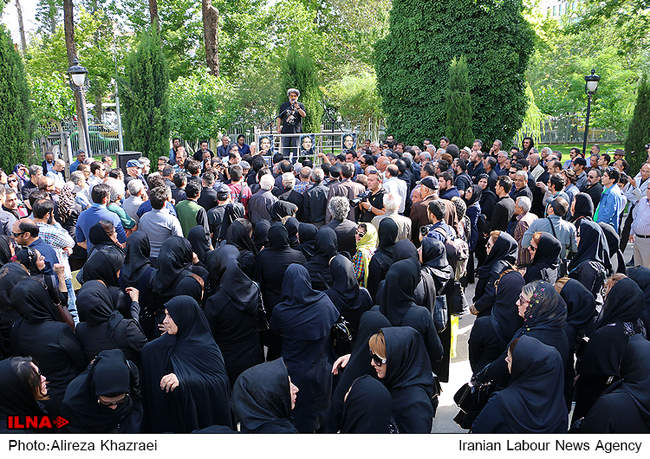 مراسم تشییع پیکر مصطفی عبداللهی