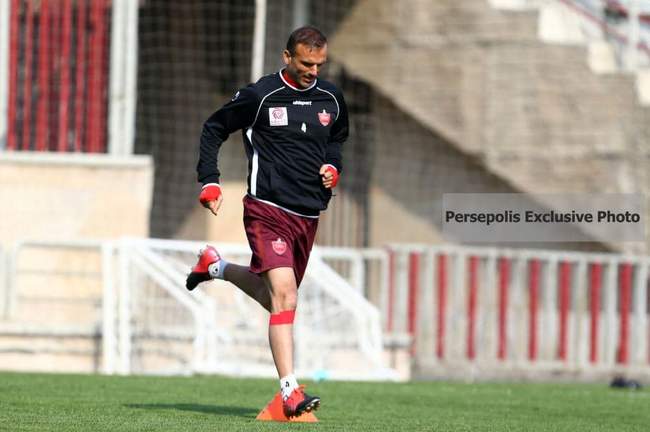 گزارش تصویری: تمرینات سرخ پوشان با حضور ستاره جدید