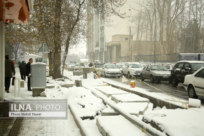 بارش برف در تهران