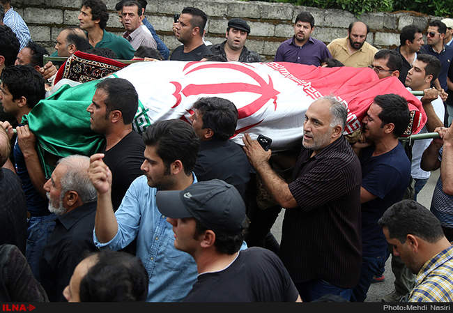  مراسم تشییع پیکر حبیب محبیان در رامسر/2