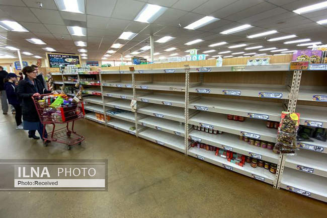 خالی شدن قفسه‌های فروشگاه‌ها در خارج از کشور در پی شیوع کرونا