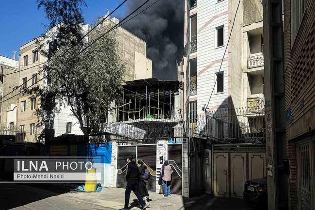 اطراف ستاد فرماندهی انتظامی تهران در عملیات هوایی امروز
