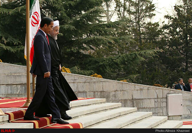 مراسم استقبال از رییس جمهوری اندونزی